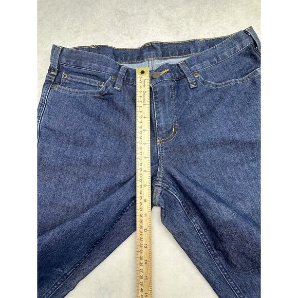 Carhartt Jeans Womens Size 8 Original Fit Straight Leg Blue Denim Ladies - Picture 4 of 9